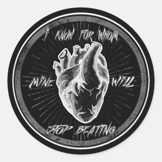 Schneide mich auf runder aufkleber (Vorderseite)