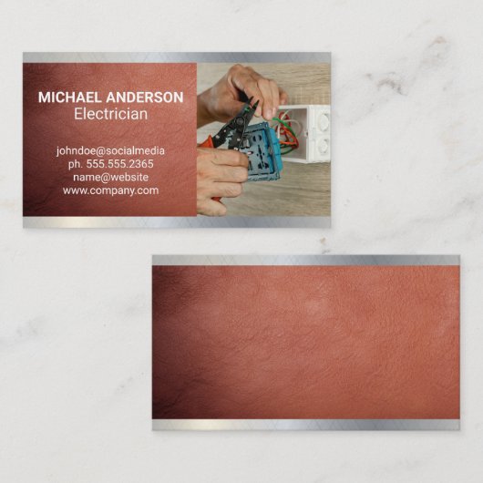 Schneide-Wiesen Visitenkarte (Vorne/Hinten)