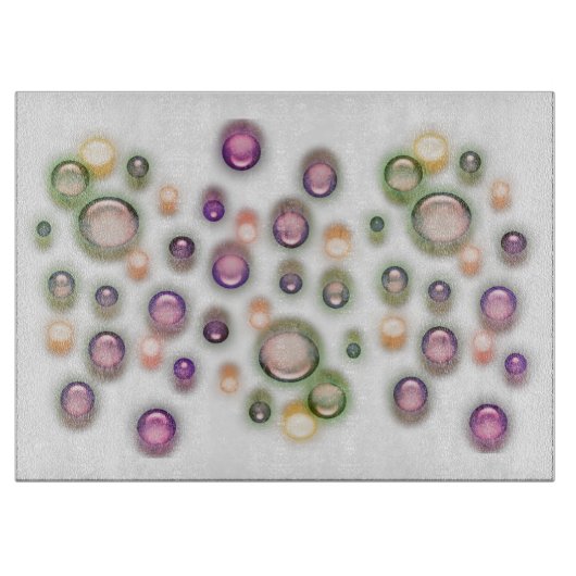 Schneidebrett - Blasen in Pastelhütten (Vorderseite)