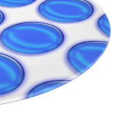 Schneidebrett - Blaue Punkte (Ecke)