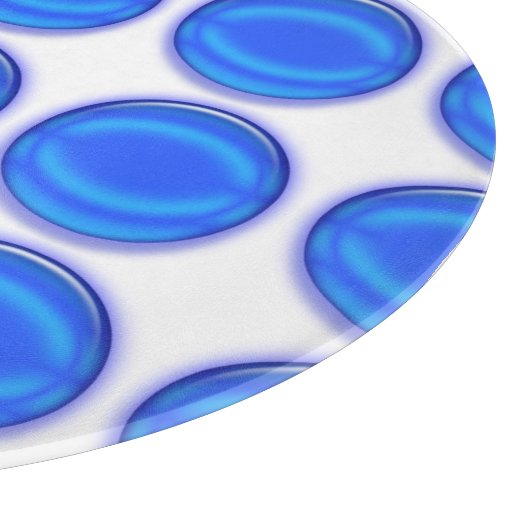 Schneidebrett - Blaue Punkte (Ecke)