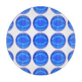 Schneidebrett - Blaue Punkte (Vorderseite)
