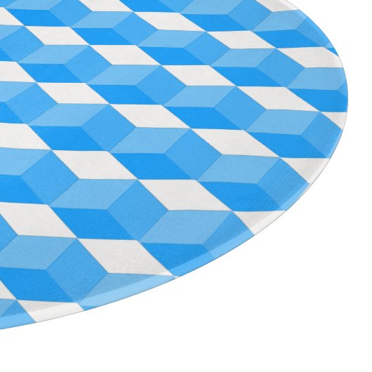 Schneidebrett - Blockmuster in drei Dimensionen (Ecke)