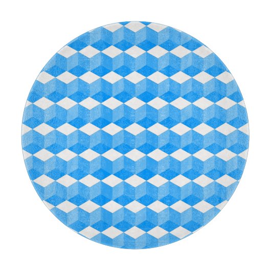 Schneidebrett - Blockmuster in drei Dimensionen (Vorderseite)