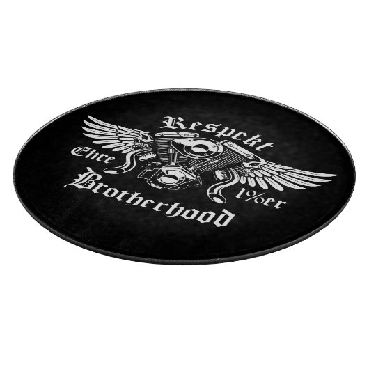 Schneidebrett | Brotherhood Biker Ehre Respekt (Ecke)