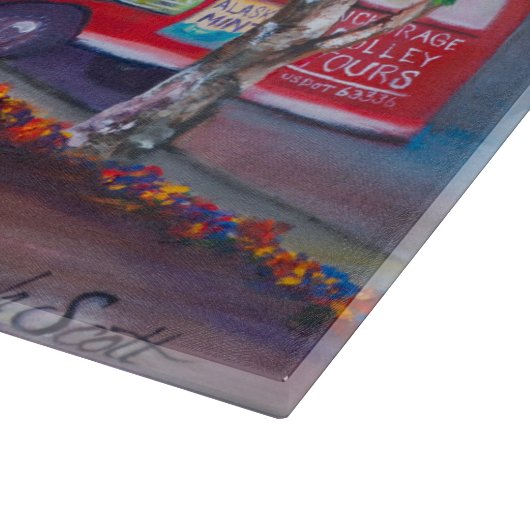 Schneidebrett des Ankerzentrums (Ecke)