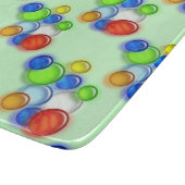 Schneidebrett - farbige Blasen (Ecke)