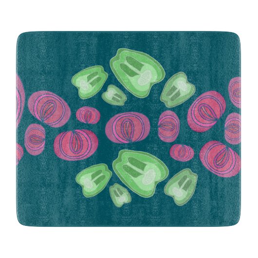 Schneidebrett für geschnittenes Gemüse (Vorderseite)