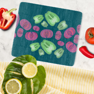 Schneidebrett für geschnittenes Gemüse