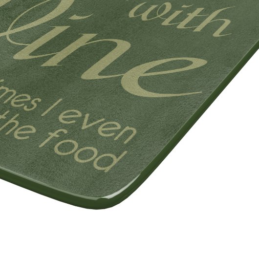 Schneidebrett für Weinangebot (Ecke)