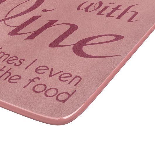 Schneidebrett für Weinangebot (Ecke)