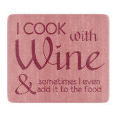 Schneidebrett für Weinangebot (Vorderseite)