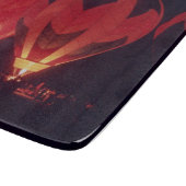 Schneidebrett - Heißluftballonleuchte (Ecke)