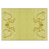 Schneidebrett - Konturen der gelben Blätter (Vorderseite)