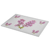 Schneidebrett - Lilac-Blüten (Ecke)