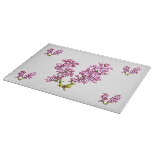 Schneidebrett - Lilac-Blüten (Ecke)