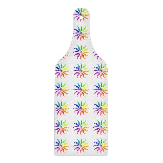 Schneidebrett - Mehrfarbige Räder (Vorderseite)