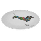 Schneidebrett mit Dackel (Ecke)