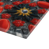 Schneidebrett mit deutschem Farbdesign (Ecke)