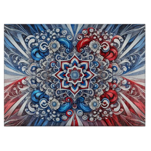 Schneidebrett mit französischem Farbdesign (Vorderseite)