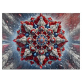 Schneidebrett mit norwegischer Farbgestaltung (Vorderseite)