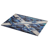 Schneidebrett mit schottischem Design (Ecke)