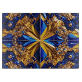 Schneidebrett mit schwedischer Farbgestaltung (Vorderseite)