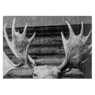 Schneidebrett niedliche Peeking Hütte Elch