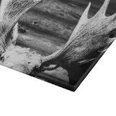 Schneidebrett niedliche Peeking Hütte Elch (Ecke)