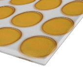 Schneidebrett - orange Punkte (Ecke)