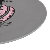 Schneidebrett, Pink und Black Leopard Pumpkin Schneidebrett (Ecke)