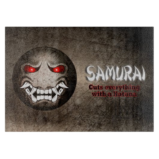 Schneidebrett Samuraimoji Vintage (Vorderseite)