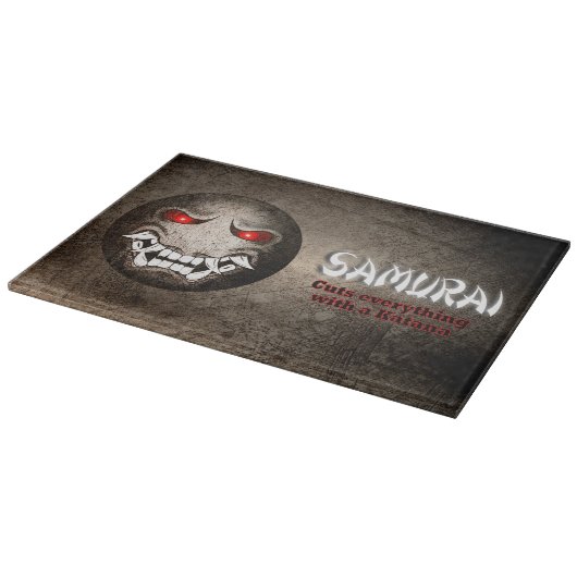 Schneidebrett Samuraimoji Vintage (Ecke)
