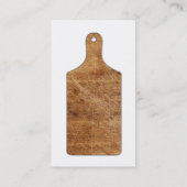 Schneidebrett-Visitenkarte Visitenkarte (Rückseite)