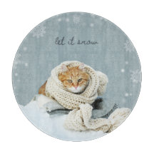 Schneidebrett, Winterkatze, damit es schneien kann