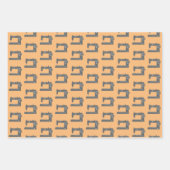 Schneidemaschine Elegant Orange Blue Green Geschenkpapier Set (Vorderseite 3)