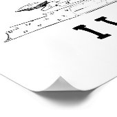 Schneidemaschine - Ich Liebe, Plakat zu nähen (Ecke)