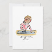 Schneiden der Säge Einladung (Vorderseite)