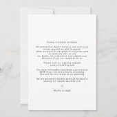 Schneiden des Papiereffekts Hochzeitsskript für be Save The Date (Rückseite)