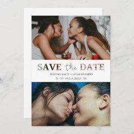 Schneiden des Papiereffekts Hochzeitsskript für be Save The Date