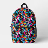 Schneiden & Nähen Bedruckter Rucksack (Vorderseite)