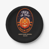 Schneiden oder Behandeln von Babyduschpapier Pappteller (Vorderseite)