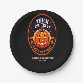 Schneiden oder Behandeln von Babyduschpapier Pappteller