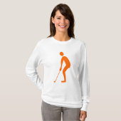 Schneiden - Orange T-Shirt (Vorne ganz)