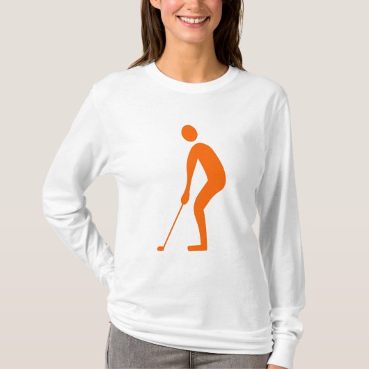 Schneiden - Orange T-Shirt (Vorderseite)