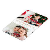 Schneiden Papier Effekt Weihnachts Custom Foto Scr Magnet (Linke Seite)