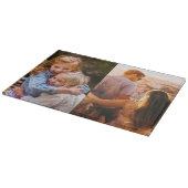 Schneiden Sie das Glas auf Ihre 2 Fotos an der Kan Schneidebrett (Ecke)