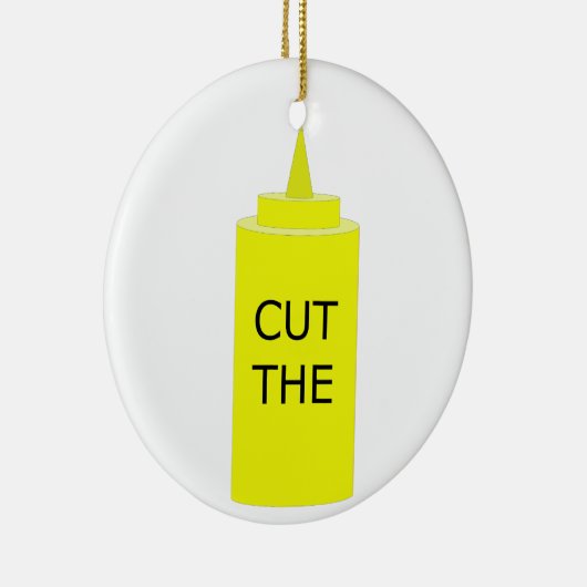 SCHNEIDEN SIE DEN SENF KERAMIKORNAMENT (Rechts)