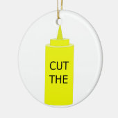 SCHNEIDEN SIE DEN SENF KERAMIKORNAMENT (Links)