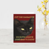 Schneiden Sie die Erzählung Ihre Gedanken einfach  Karte (Gelbe Blume)